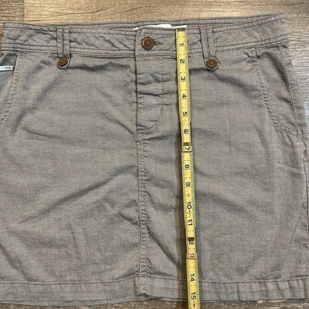 Michael Kors tan brown mini skirt with pockets skirt size 6